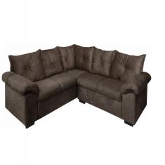 Sofá De Canto Cannes 5 Lugares Mamflex Marrom