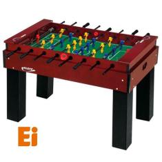 Mesa de pebolim totó luxo - klopf 1052, Preto e Madeira