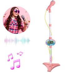 Microfone Infantil Pedestal Som E Luz Conecta Celular - Tesla Store, R