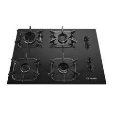 Fogão Cooktop Gás Mueller 4 Bocas Ultra Chama Bivolt Preto, Preto, Biv