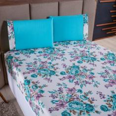 Jogo de Cama Lençol Refúgio Casal King Percal Luxo 3 Peças - Sucadu En