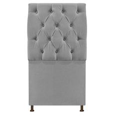 Cabeceira Sofia 100 cm Solteiro Suede Cinza - Amarena Móveis