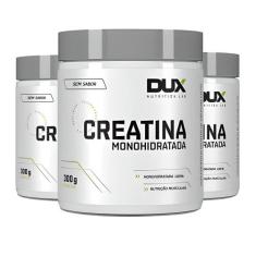 Kit 3x Creatina Monohidratada 100% Pura 300g - Dux Nutrition