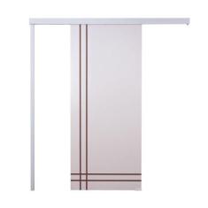 Porta De Correr Branco Prime Frisada F06 210x100 - Vanin