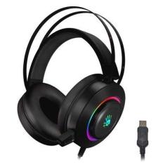 Headset Gamer Usb 7.1 Bloody G521 RGB Com Microfone Preto