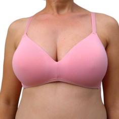 Sutiã Reforçado Tamanho Grande Plus Sem Aro 751 Corpo Nú, Rosa, GG