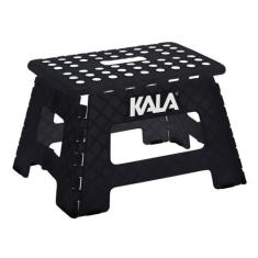 Banqueta Plástica Dobrável até 150kg Preta Altura:22cm KALA