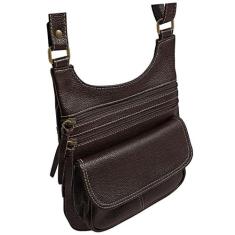 Bolsa Feminina Pequena Feita De Couro Alça Tiracolo - Le Voyage, Marro