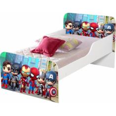 Mini Cama Infantil MDF de personagens para Meninos Herois Baby - Casa 