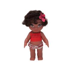 Brinquedo Boneca Bebê Princesa Disney Moana 36cm em Plástico Vinil com