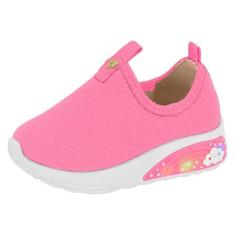 Tênis Molekinha Bebê Slip On Calce Fácil Confortável, 21, Rosa