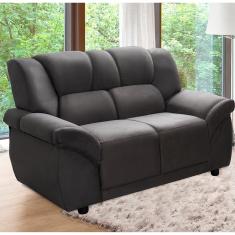 Sofá 2 Lugares Hellen Buarque com 140cm de Largura e Revestimento em Veludo