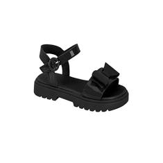 Sandália Molekinha Infantil Meninas, Preto, 29