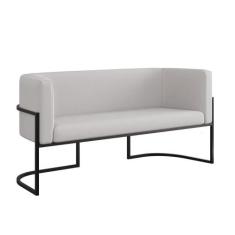 Sofá 2 Lugares Veludo Moderno Base Metal Black  Balaqui - Balaqui Deco