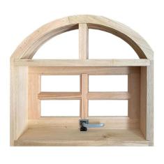 Janela de Madeira Vitro Máximo Ar em Arco Padrão Cedro Bat de 10 CM Es