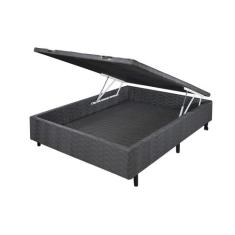 Cama Box Bau Casal Poliester (1.38X1.88) - Genki Kenko , CINZA