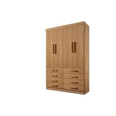 Guarda Roupa Casal 4 portas 8 gavetas Monaco Plus D´Doro