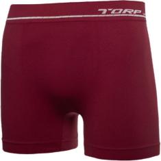 Cueca Boxer Sem Costura Microfibra - Torp, Vinho, EG