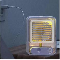 Ventilador Umidificador Ar Agua Touch Led Luminaria USB 3 Velocidade S