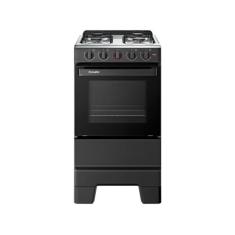 Fogão 4 Bocas Esmaltec Preto Ideal Pop 4120, Preto