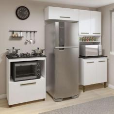 Cozinha Completa Blumenau 6 Portas Kaiki Móveis, Branco