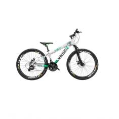 Bicicleta Viking Aro 26 Câmbio Importado 21v Vmaxx Branco Verde