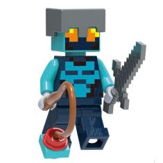 Boneco Blocos De Montar Nether Adventurer Minecraft