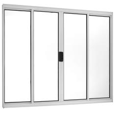 Janela De Correr 4 Folhas Central 120x200cm Ecosul Esquadrisul