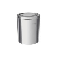 Lixeira Inox Tramontina Swing Com Acabamento Polido E Tampa Basculante