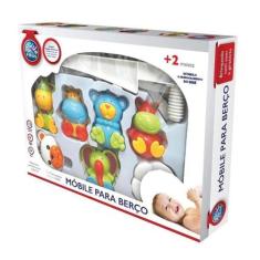 Mobile Berço Descanso Bebê Espaço Musical Gira Colorido Zoo - Pais & F