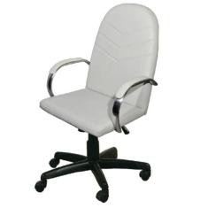 Cadeira Escritório Giratória Verona Branca - MOVELARIA TOIGO
