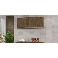 Armário de Cozinha Aéreo Nathan 120cm Chocolate