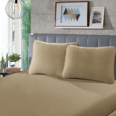 Lençol Casal SBX Rubi Malha Bege