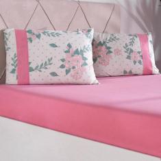 Jogo de Cama Casal Malha 100% Algodão Bella Cama