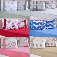 Jogo de Cama Queen Malha 100% Algodão Bella Cama