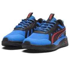 PUMA Tênis infantil unissex Excursion com fecho alternativo, Racing Blue-active Red-Puma Black, 15