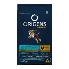 Ração Origens Para Cães Filhotes Energy Frango 15Kg