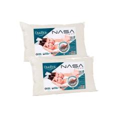 Travesseiro Viscoelástico Nasa Luxo King NN1016 Kit c/ 2 Un (90x50) - Duoflex