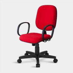 Cadeira Diretor Turim Giratória 3385 C/br 0097 - Arazzi, Vermelho