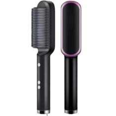 Escova Alisadora Bivolt 5 em 1 - Alisa, Hidrata, Modela, Alinha e Anti-Frizz