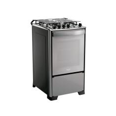 Fogão 4 Bocas a Gás Dako Magister Style com Mesa de Inox e Forno 60L Inox Espelhado Bivolt