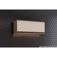 Armário Aéreo p/ Cozinha Connect 80 1 Porta Basculante Duna/Cristal - 