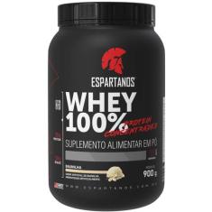 Whey Protein Concentrado 100% Pure 900g WPC 80 - Espartanos,  Baunilha