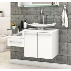 Gabinete Armário para Banheiro (Balcão C/cuba F44) Legno 830 - Compace