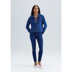 Calça Jeans Skinny Hering Cintura Alta Feminina-Feminino