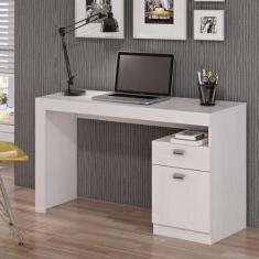 Escrivaninha Mesa Escritório Melissa 1 Gaveta 1 Porta 120cm Branca - P