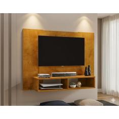 Painel Ripado para TV até 42 Polegadas 120cmx90cm 2 Nichos Navi - Móve