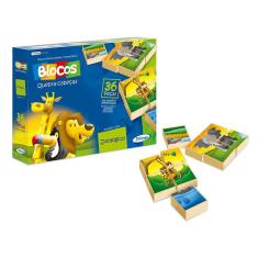 Blocos Quebra Cabeça Zoológico