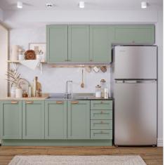 Cozinha Modulada 4 Peças Arizona CabeCasa MadeiraMadeira Branco/Menta