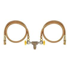 Kit Duplo 1,00mt Instalação Gás Encanado Fogão Forno Cooktop